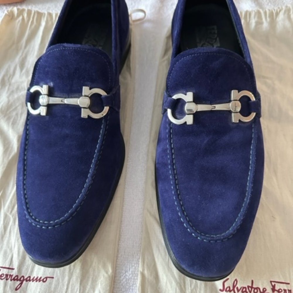 Salvatore Ferragamo Suede Men's Shoes 9.5 D